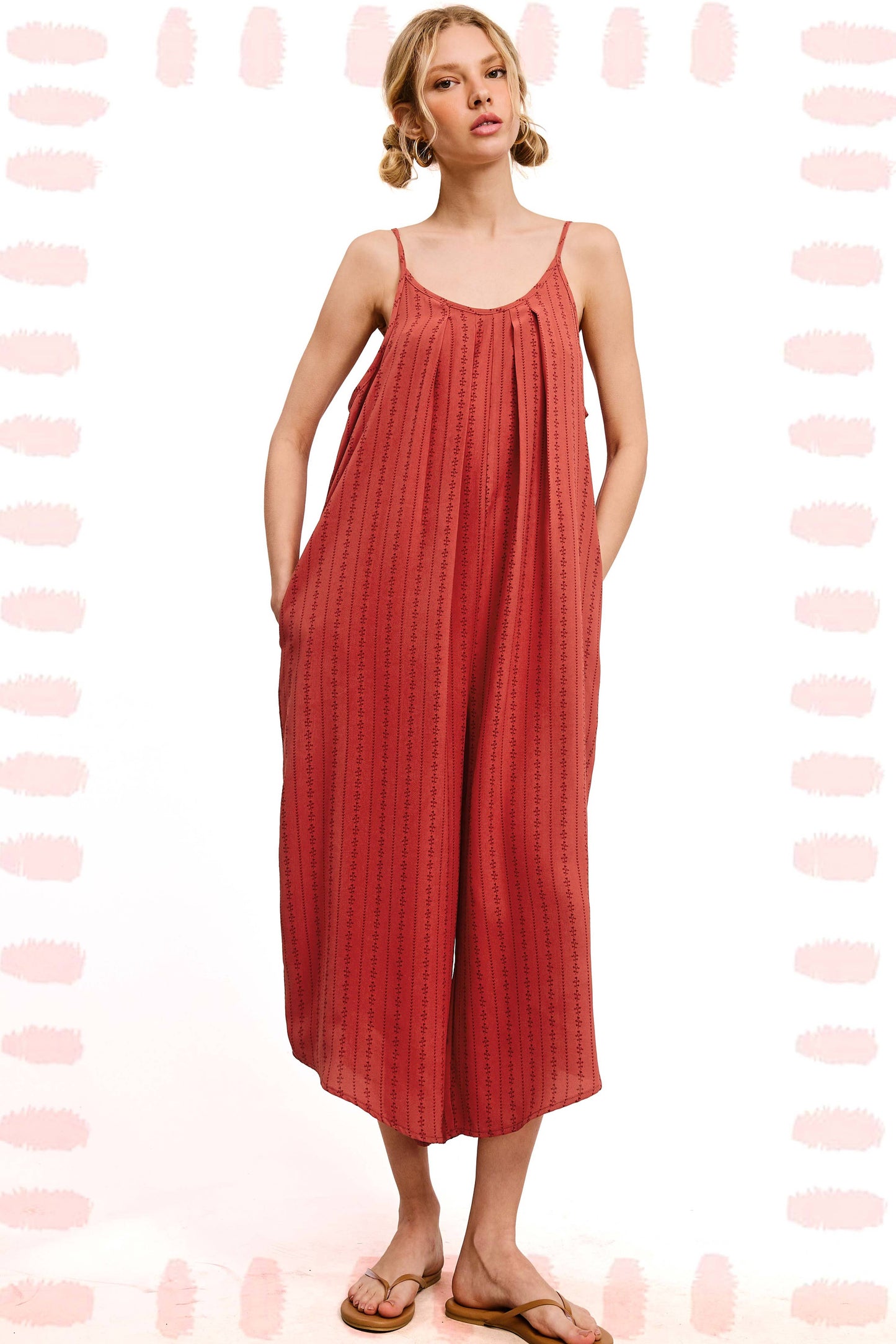 Spaghetti Strap Sleeveless Long Jumpsuit