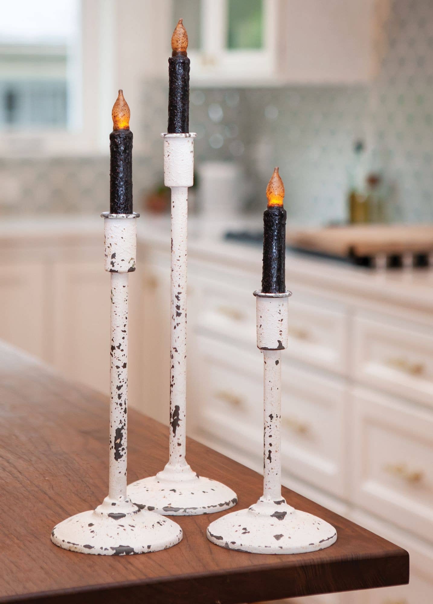 Distressed Candle Holder