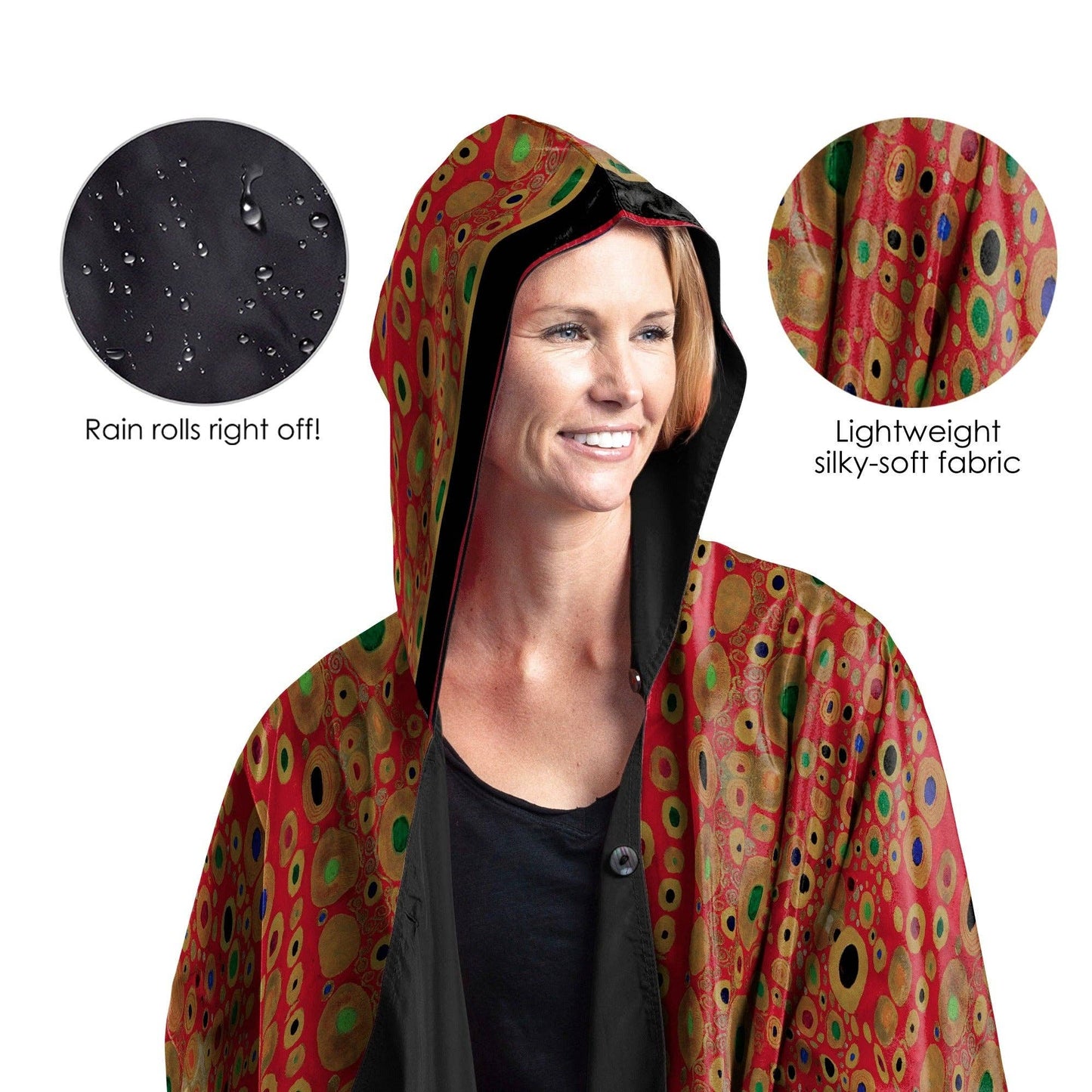 Klimt Hope II Womens Rain Cape