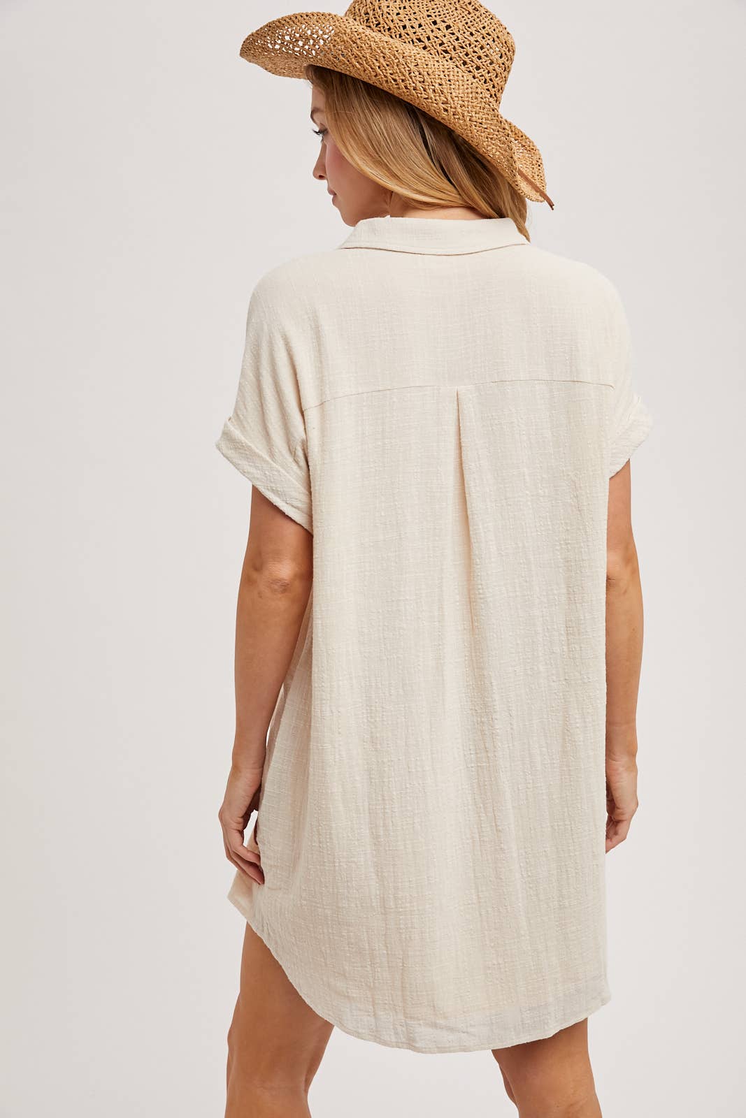 BUTTON UP SHIRT DRESS