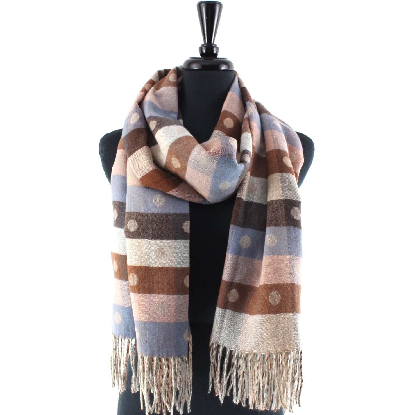 Polka Dots Reversible Scarf