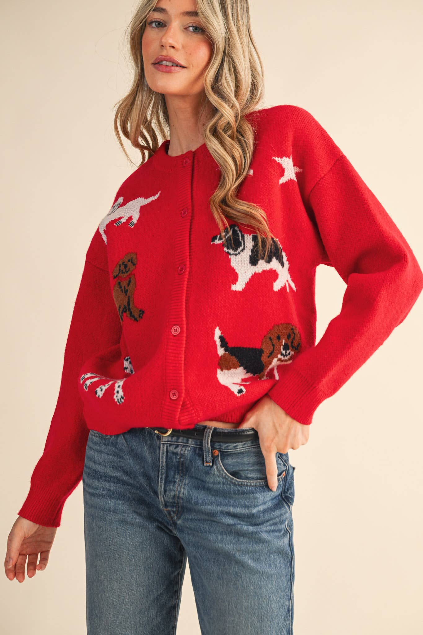 DOG SWEATER CARDIGAN