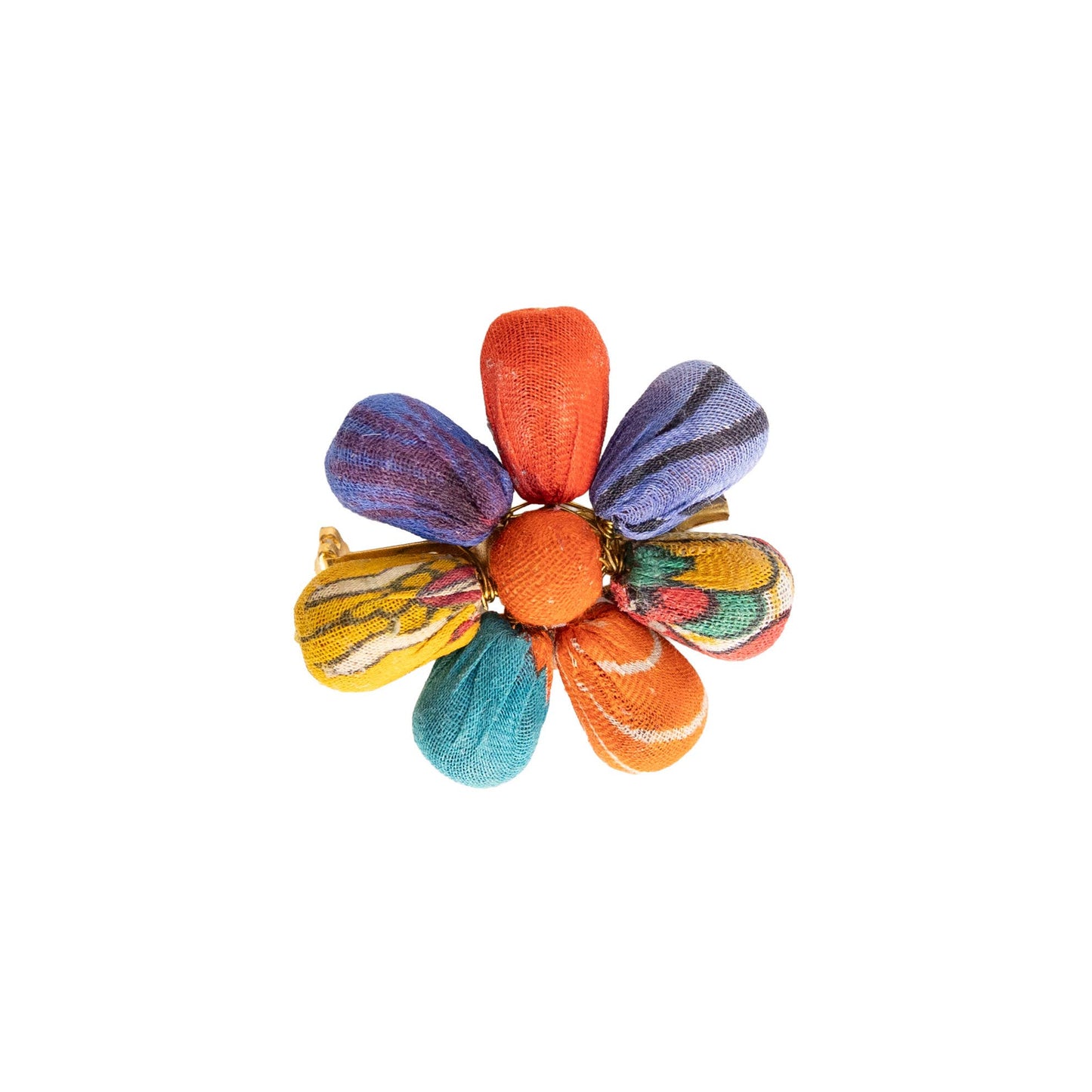 Kantha Posy Pin