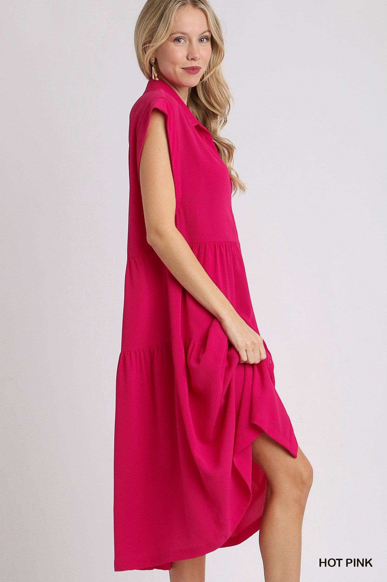 A line  Dress with Side Pockets