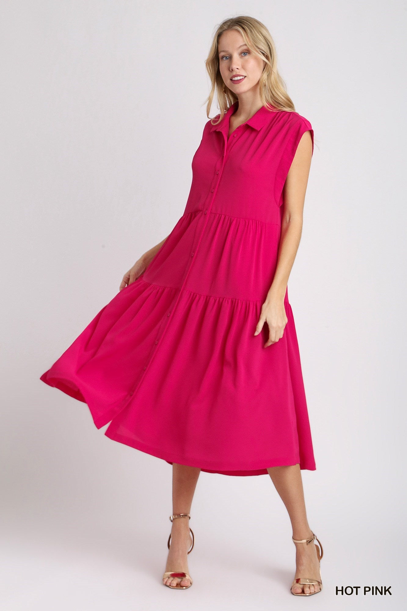 A line  Dress with Side Pockets