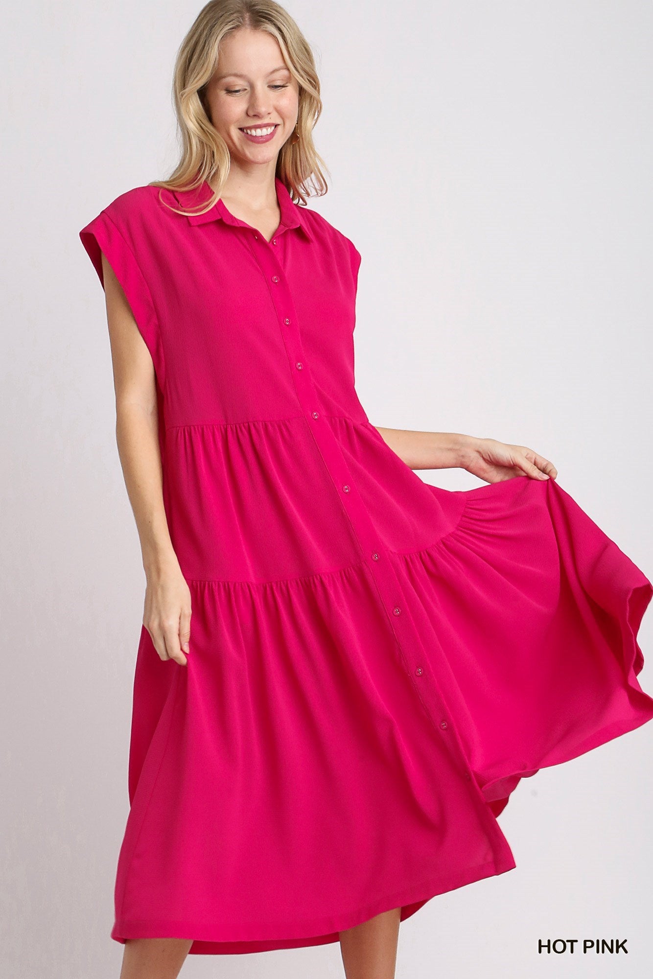 A line  Dress with Side Pockets