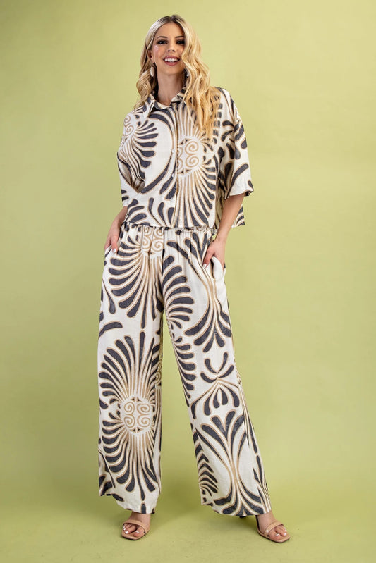 Bold print Pants