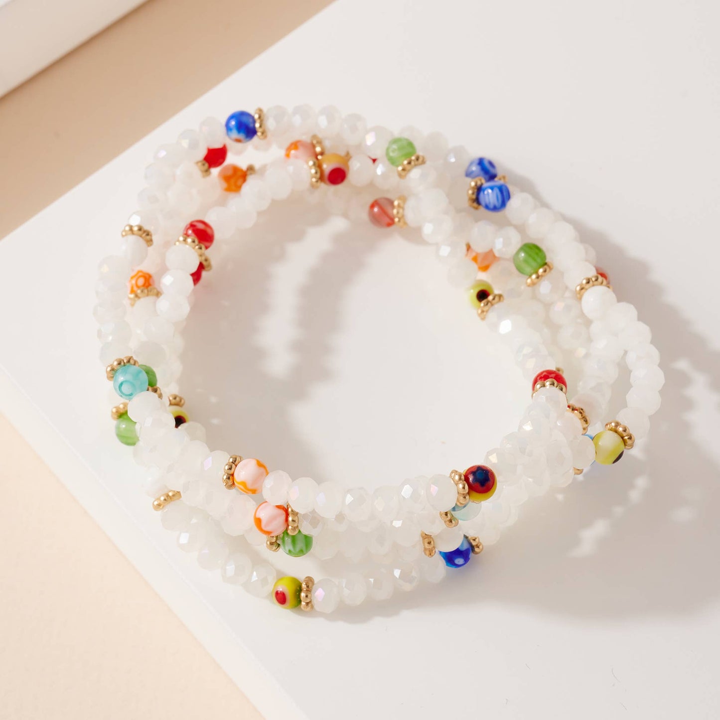 Lampwork Glass Beads Bracelet Set