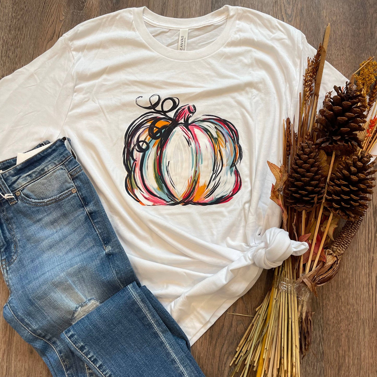 Watercolor Pumpkin Tee