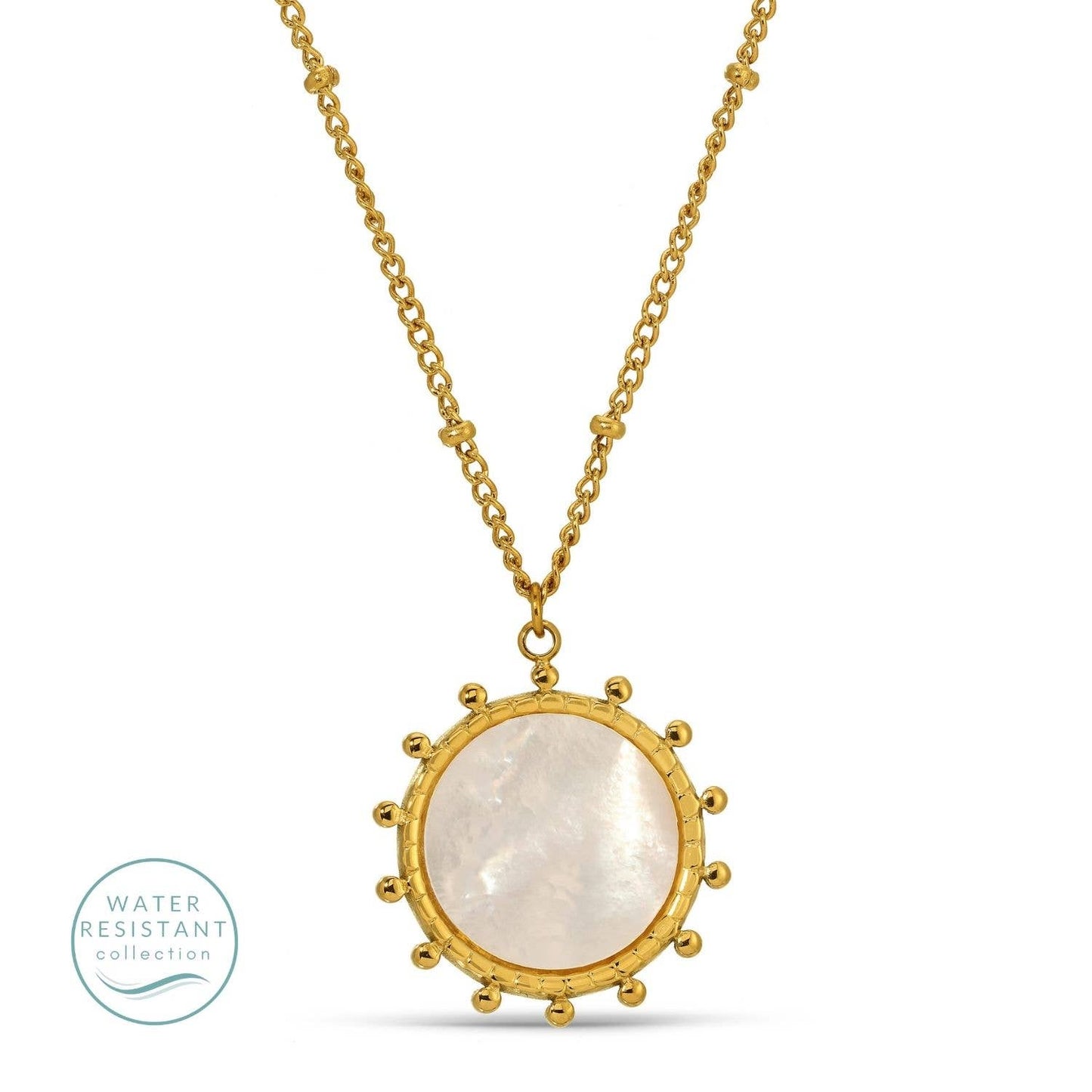 Accented Pendant with Shell Center