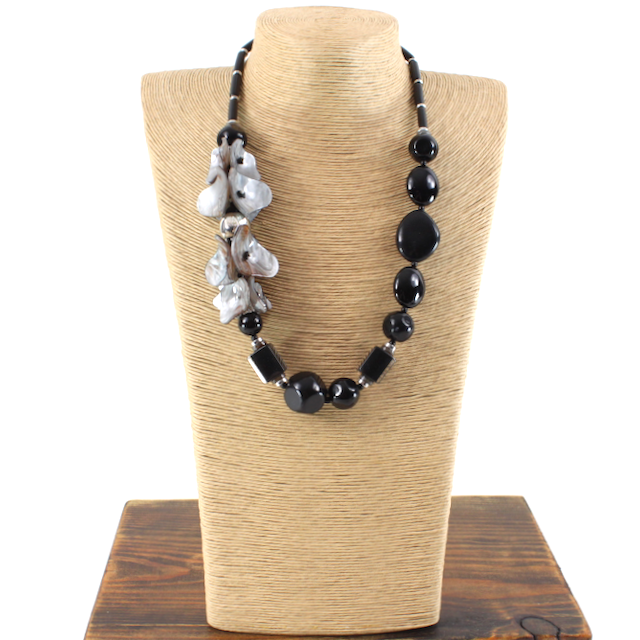Funky Polyresin Statement Necklace