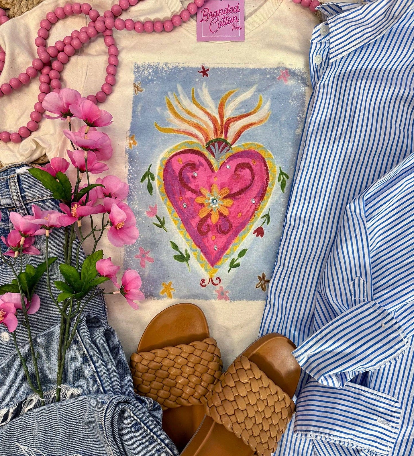 Floral Sacred Heart