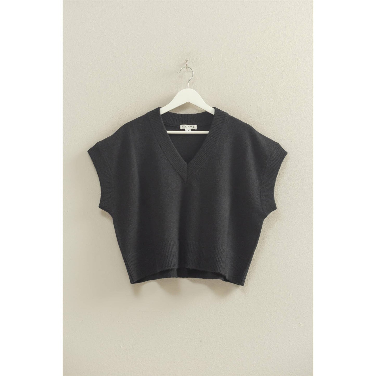 Oversized V-Neck Sweater Vest