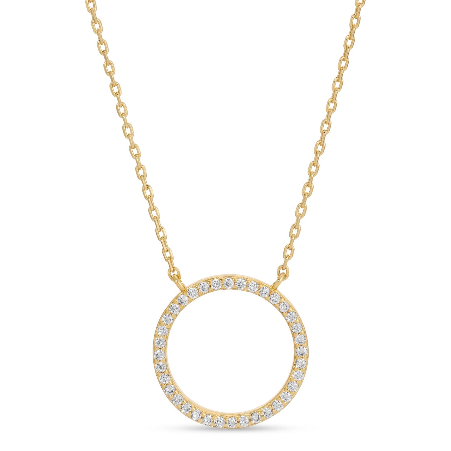 Pave Circle Pendant