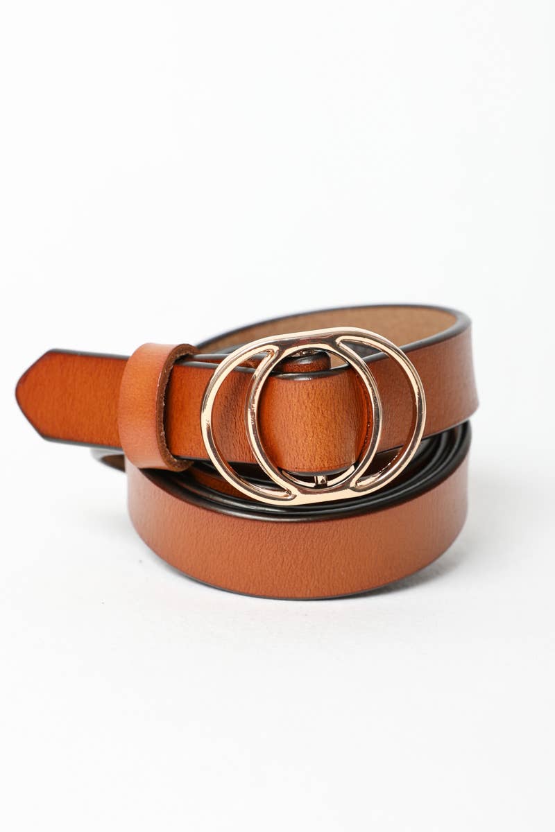 Double Ring Buckle Cinch Belt
