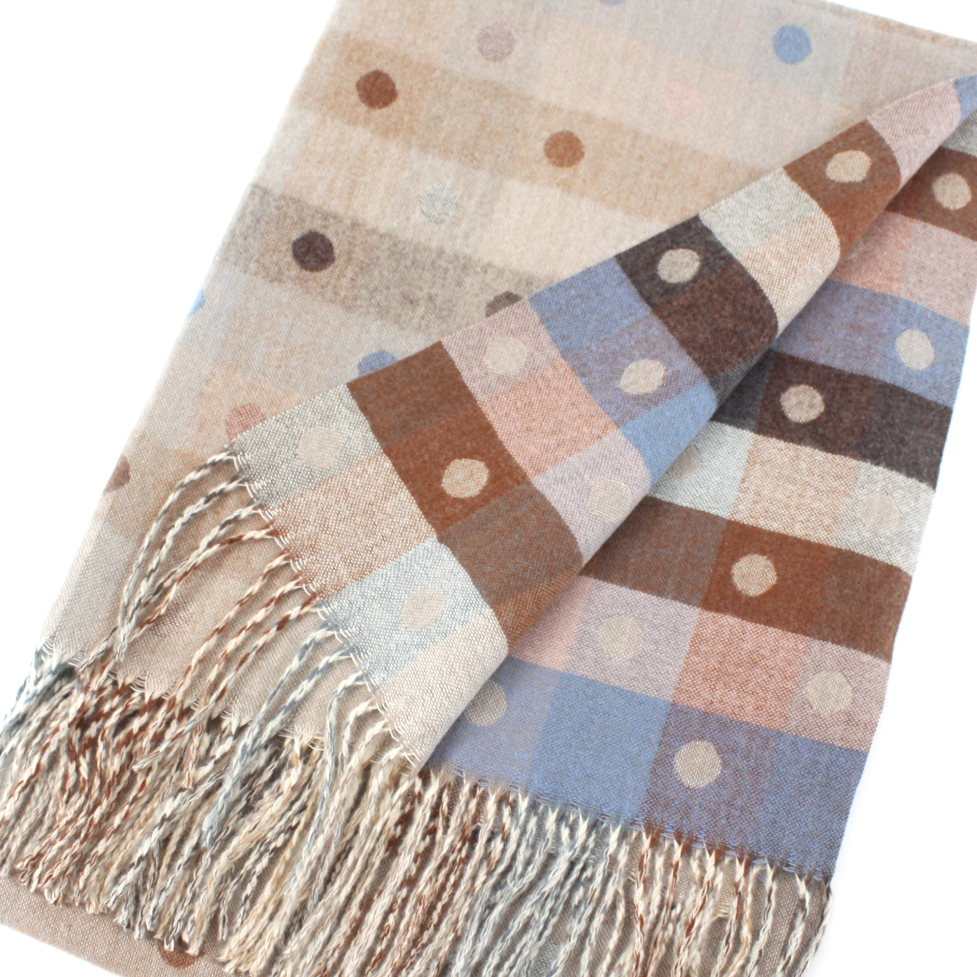 Polka Dots Reversible Scarf