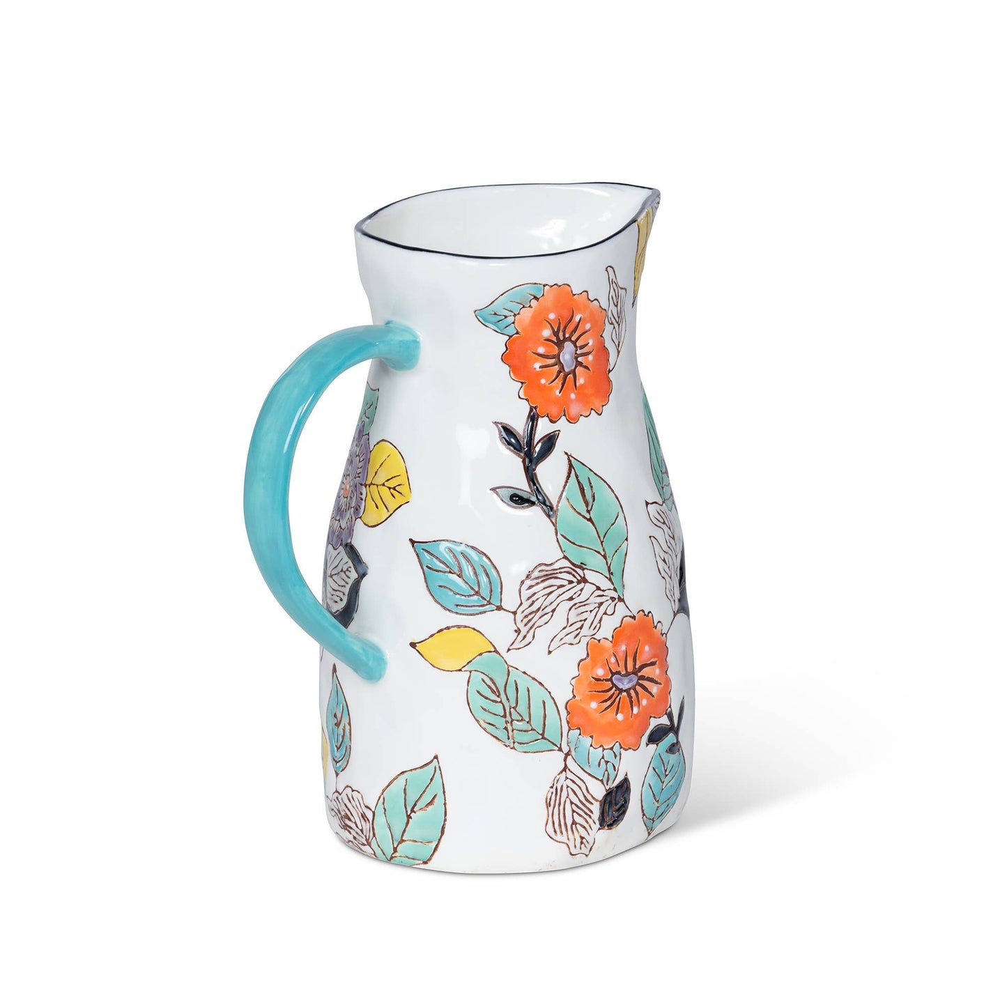 Poppy Garden Stoneware Pitcher
