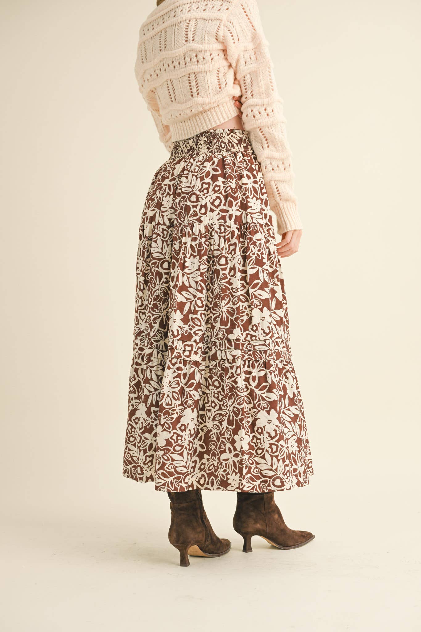 FLORAL PRINT  MIDI SKIRT