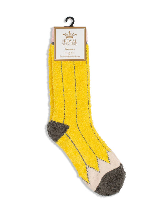 Women's Pencil Snuggle Socks   Yellow/Multi   One Size