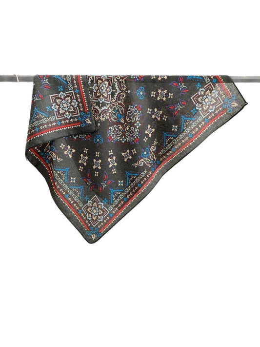 Scarvii - 27'' Retro Print Square Scarf - Classic & Chic