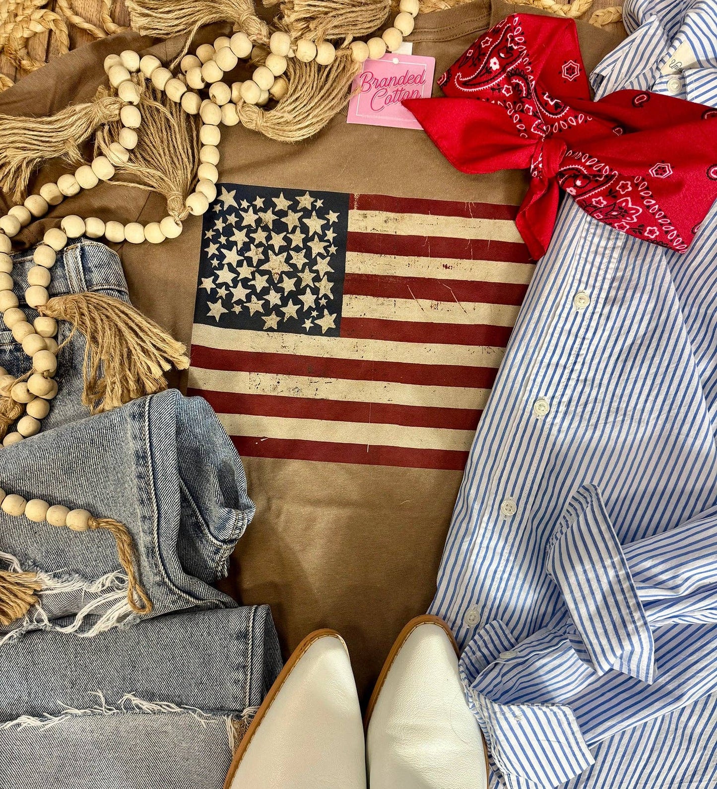 Vintage Americana Flag