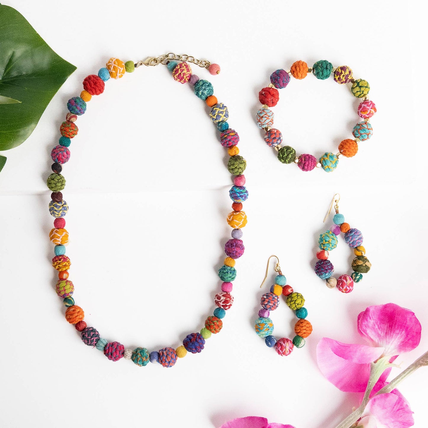 Threaded Kantha Classic Bracelet