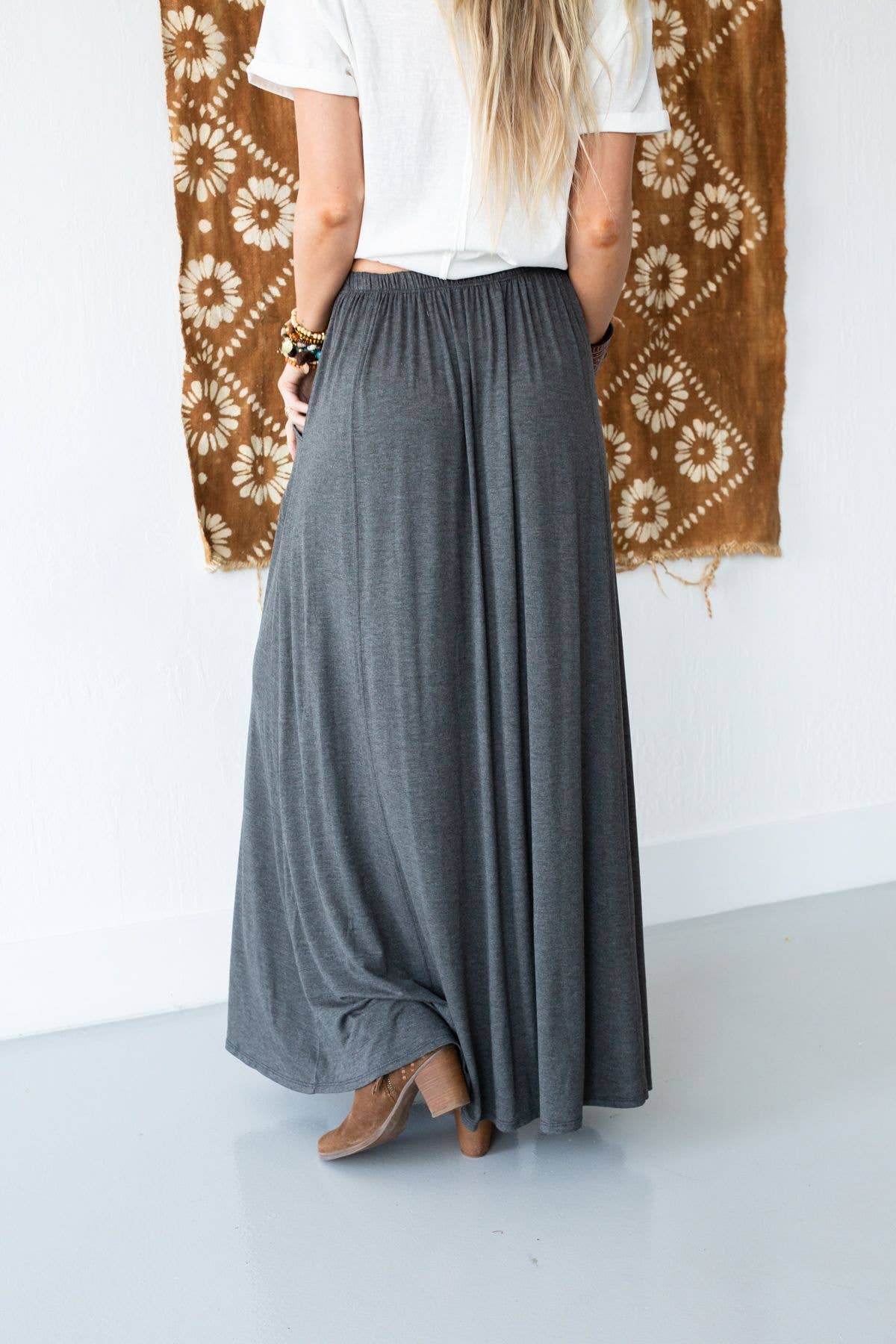 The Perfect Pocketed Maxi Skirt - Charcoal