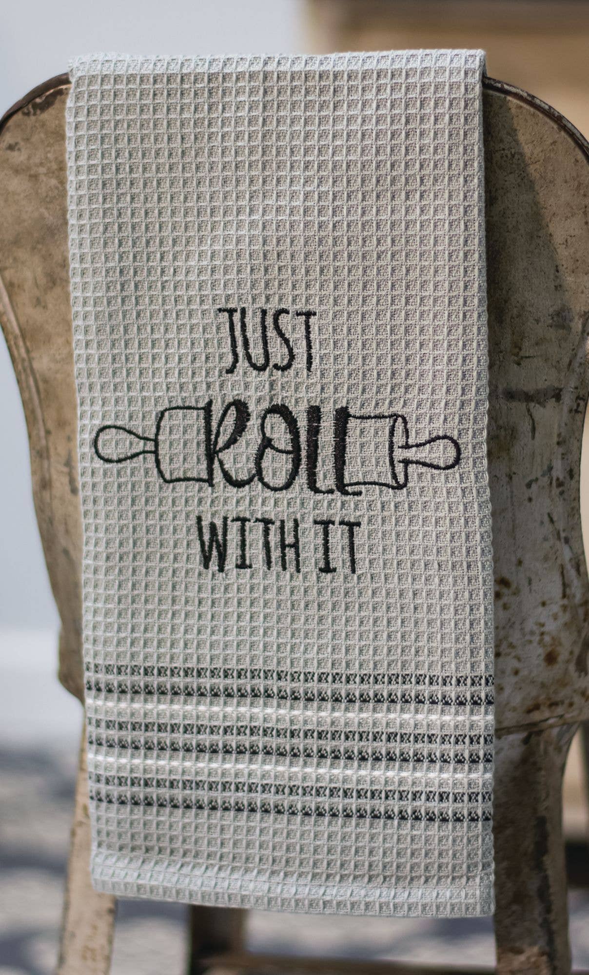 Just Roll With It Dish Towel