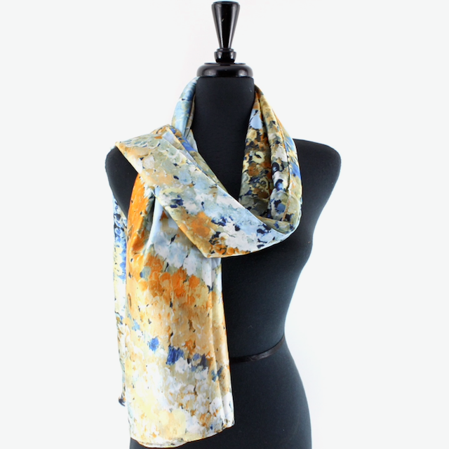 Monet's View Satin-Feel Lightweight Scarf