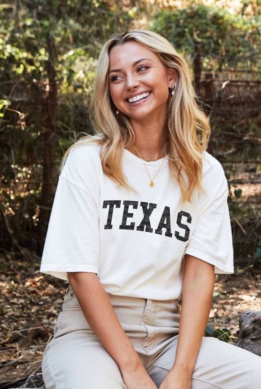 TEXAS Mineral Washed Graphic Top