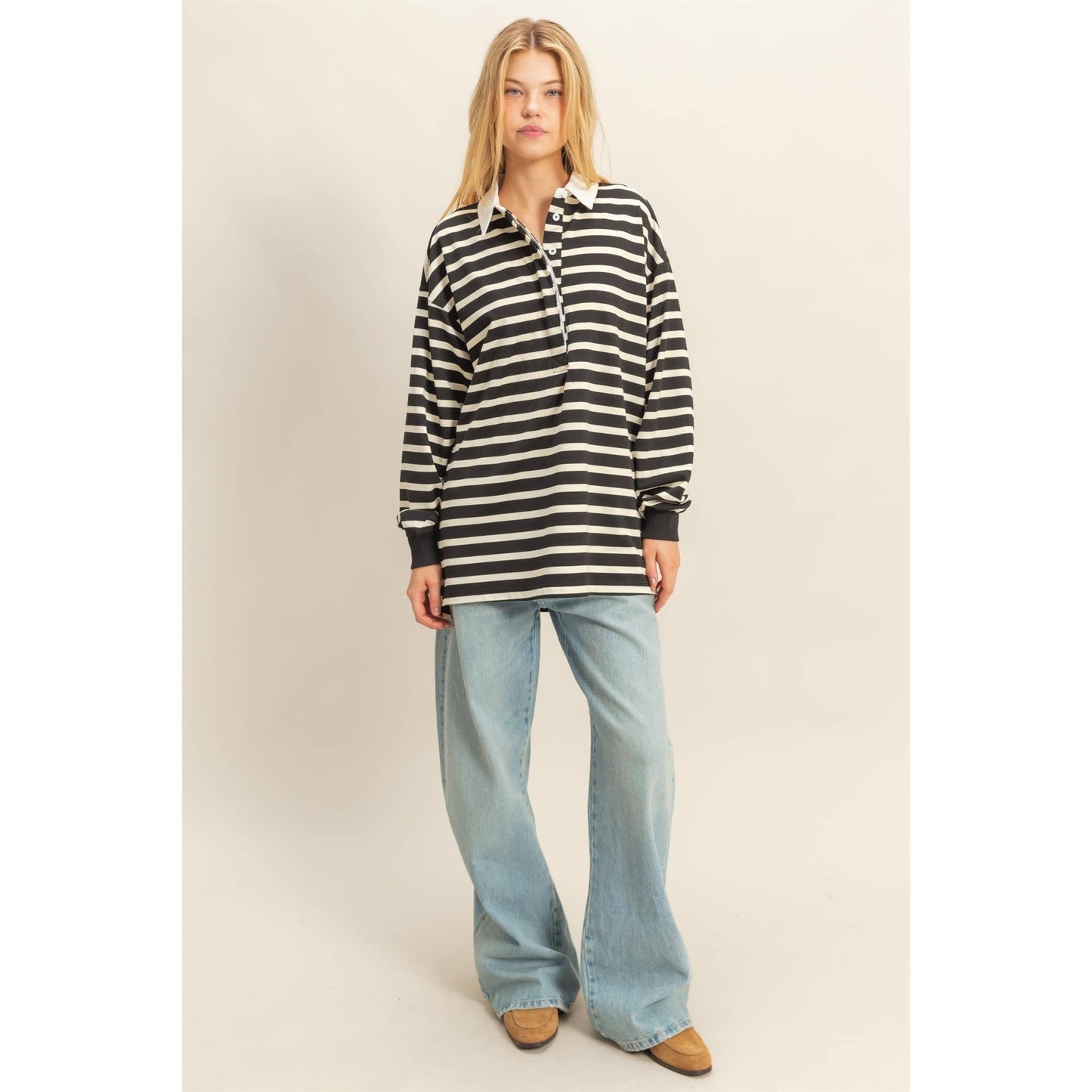 Rugby Polo With Collar Shirt