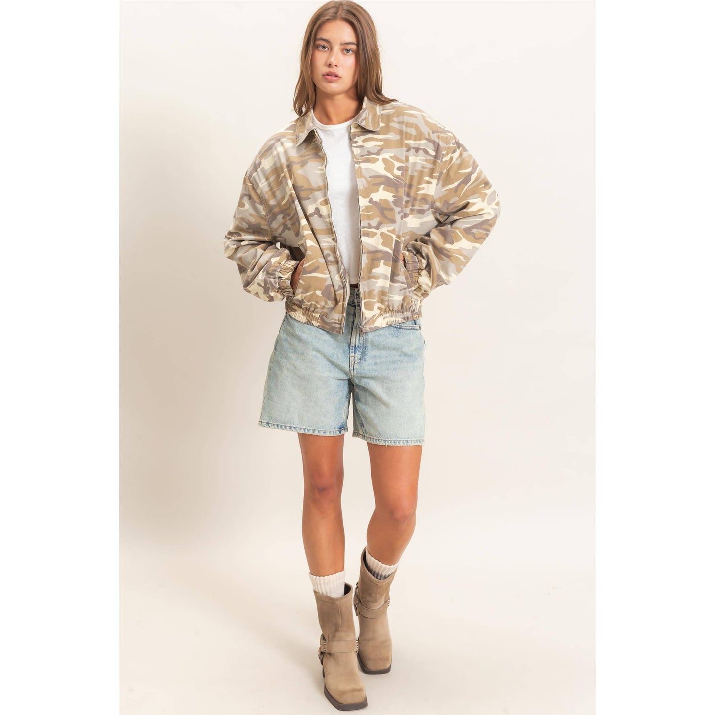 Camouflage Zip-Up Jacket