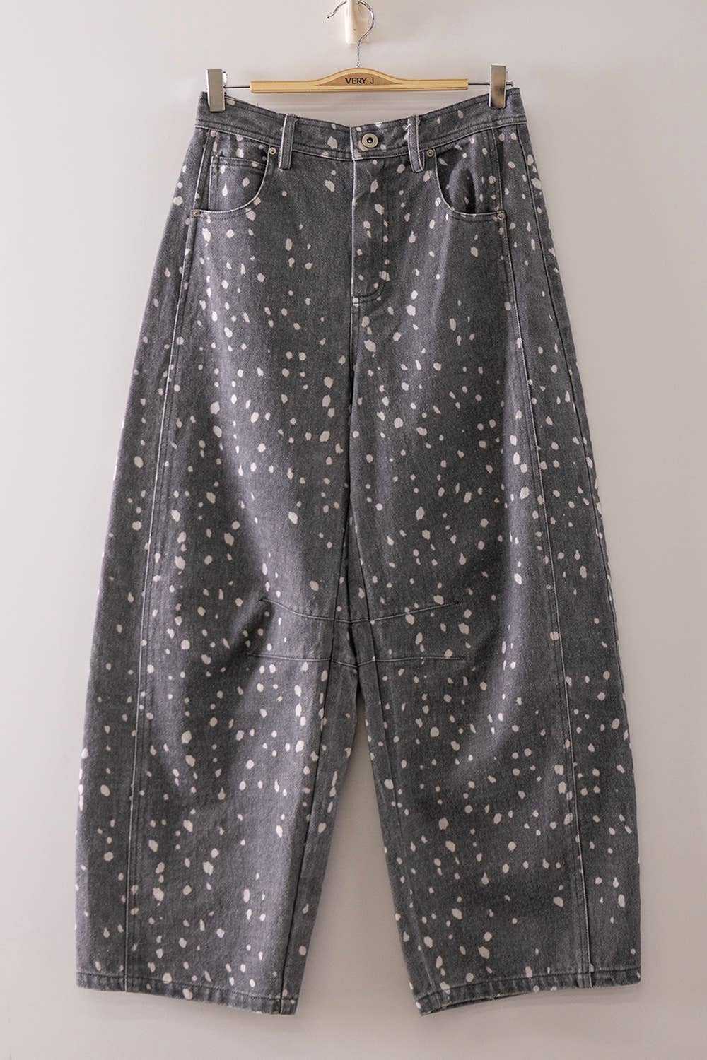 Allover Print Barrel Pants