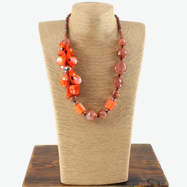 Funky Polyresin Statement Necklace