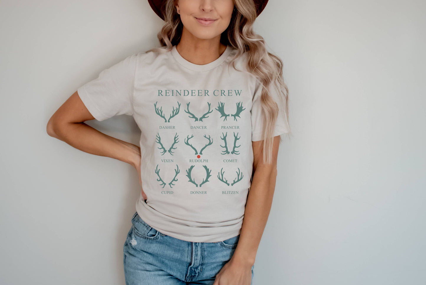 Reindeer Crew Tee Holiday Graphic Tees