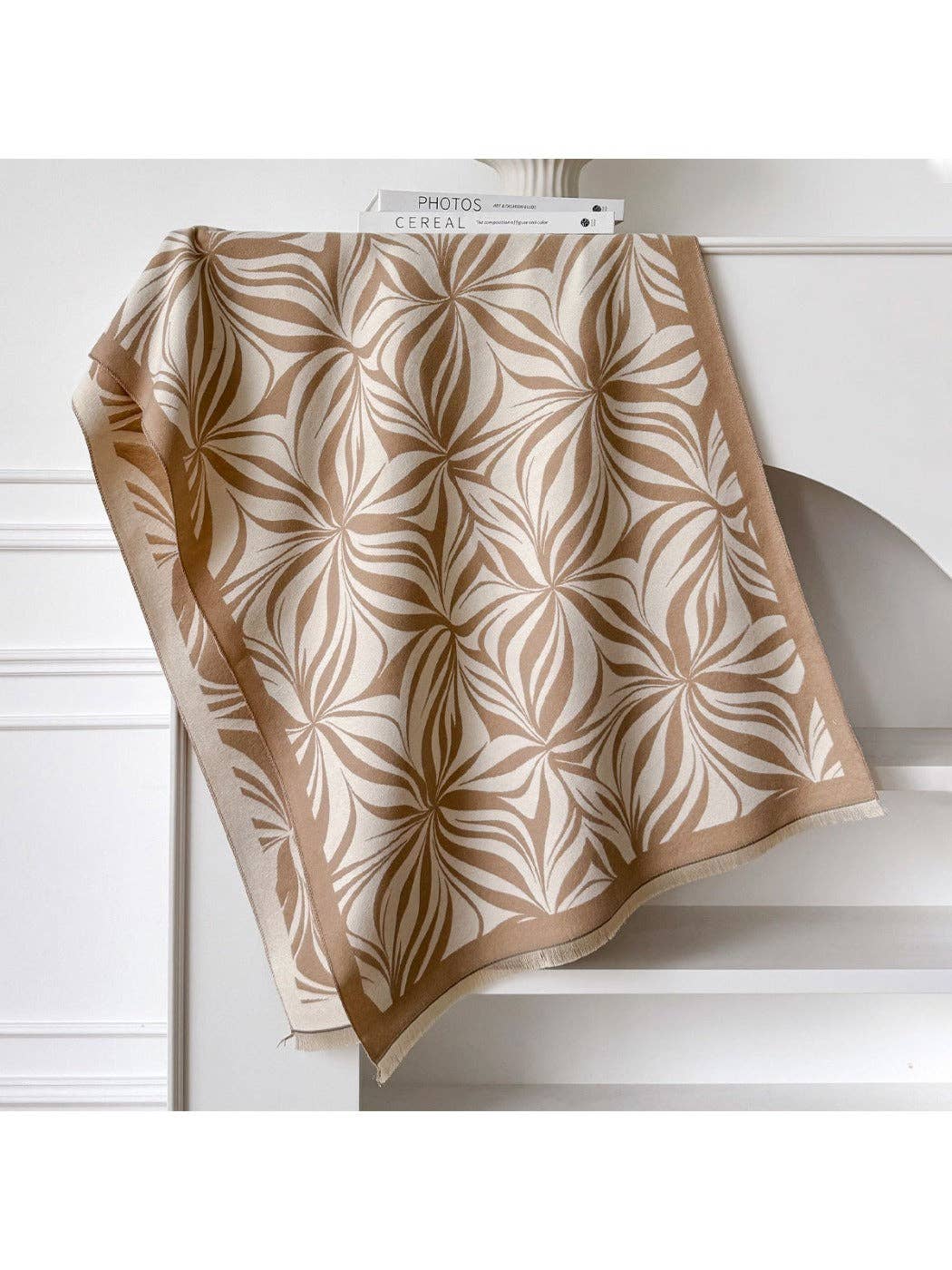 Floral Print Long Scarf & Shawl