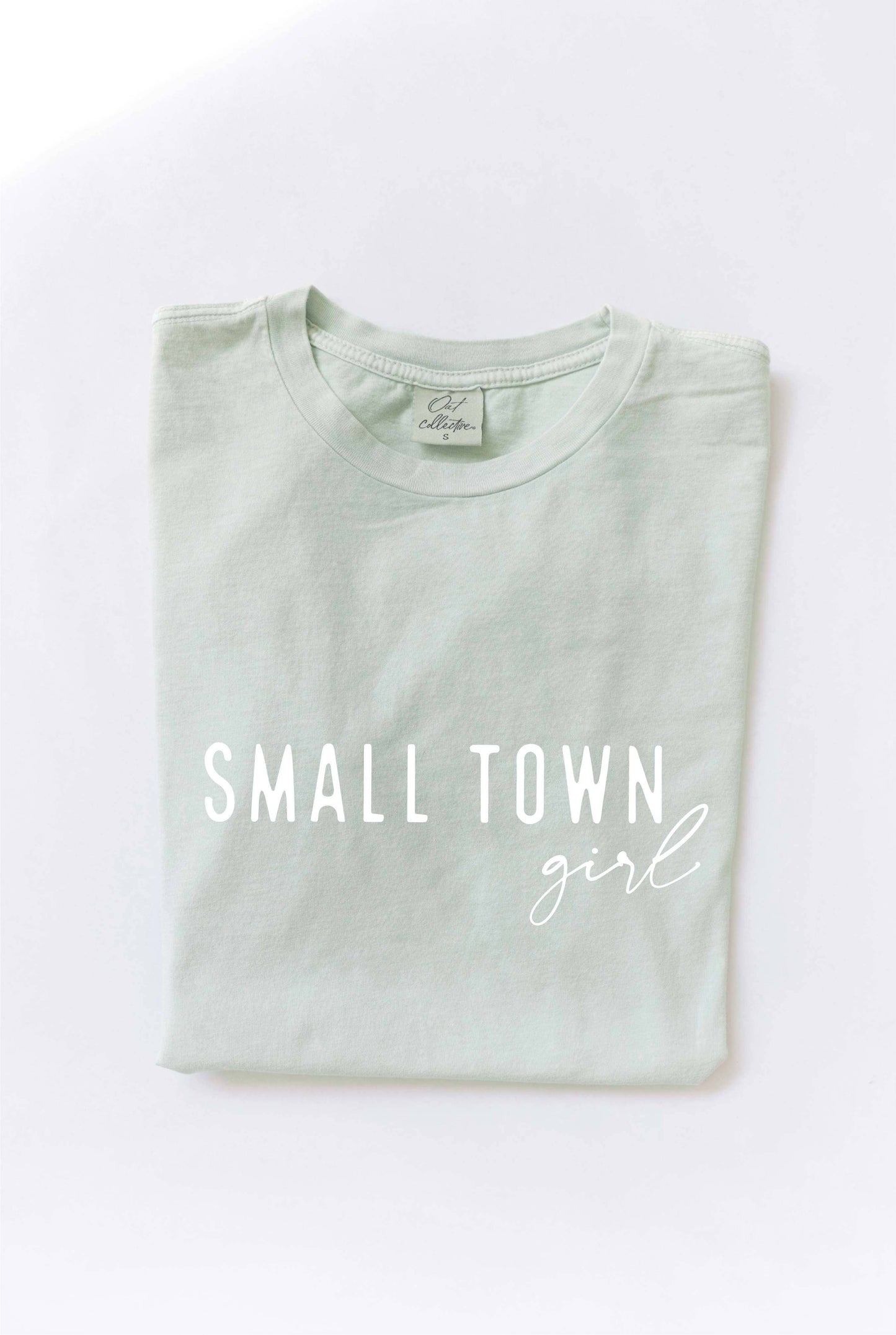SMALL TOWN GIRL Mineral Washed Graphic Top