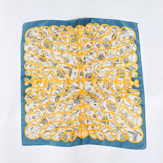 Doris Geometric Floral Square Scarf