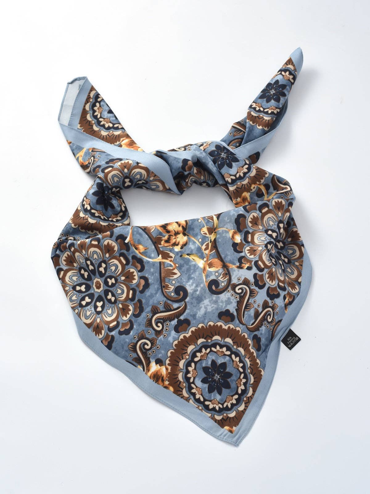 Scarvii - Floral Print Square Scarf