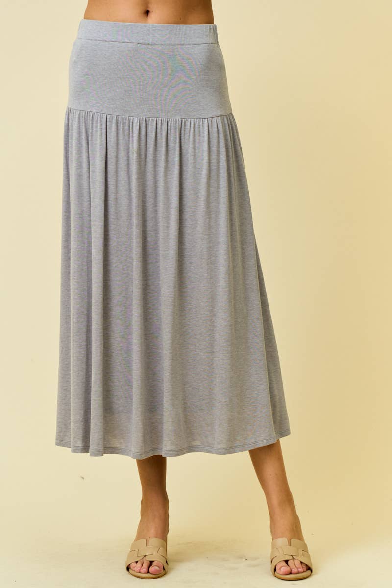 KNIT MIDI SKIRT