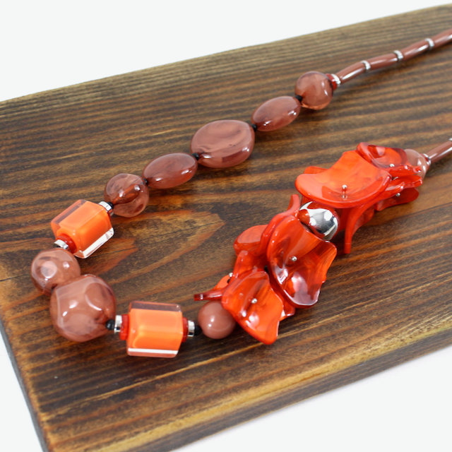 Funky Polyresin Statement Necklace