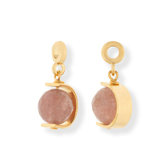 Cherry Quartz Halo Charm