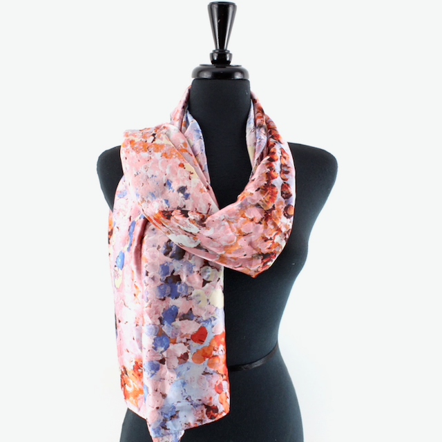 Monet's View Satin-Feel Lightweight Scarf