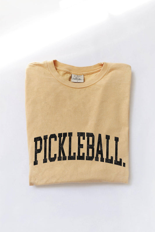 PICKLEBALL Mineral Washed Graphic Top