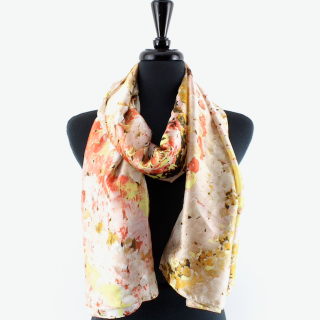 Monet's View Satin-Feel Lightweight Scarf