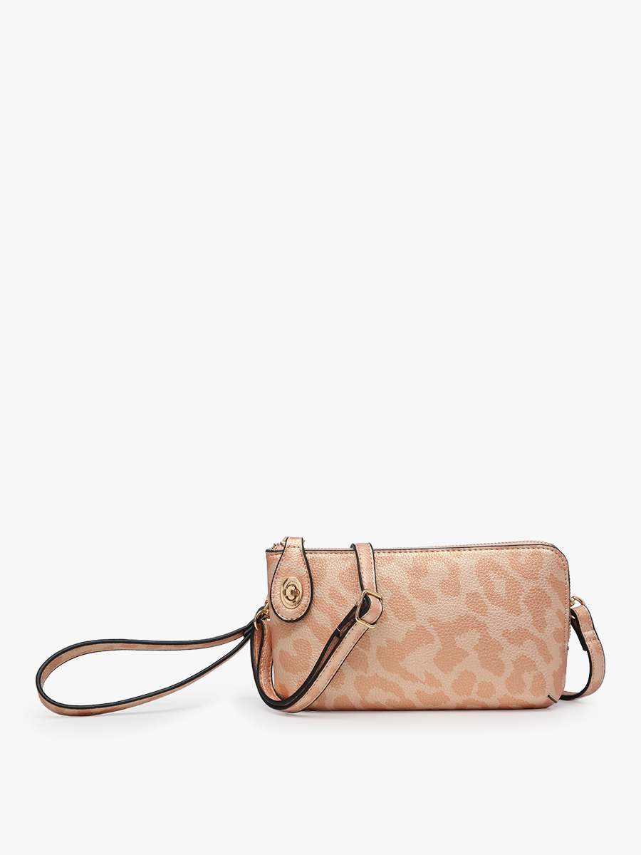 Kendall Cheetah Twist Lock Crossbody