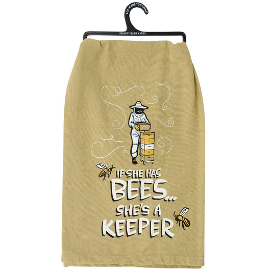 She's A Keeper Kitchen Towel
