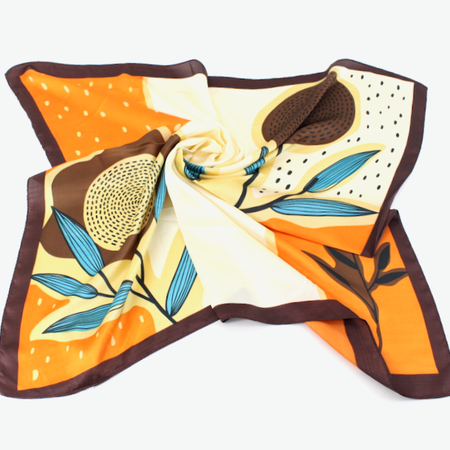 Flower Lightweight Square Scarf