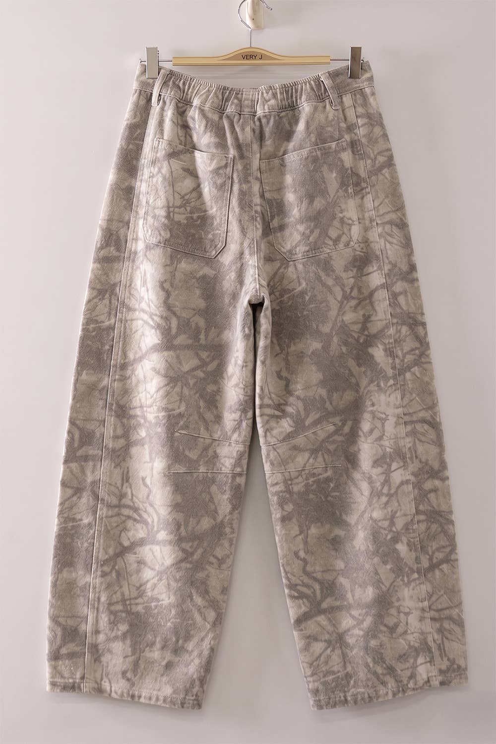 Allover Print Barrel Pants