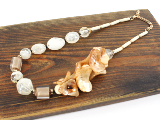 Funky Polyresin Statement Necklace